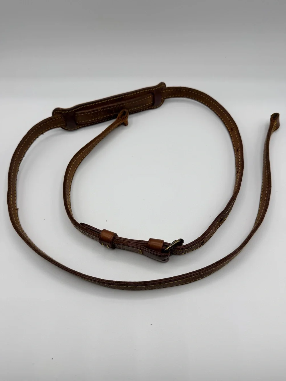 Louis Vuitton Brown Leather Shoulder Strap
